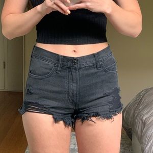 Black High Waisted Shorts